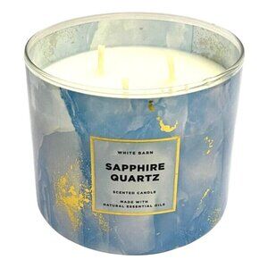 Bath and Body Works Sapphire Quartz (White Barn) Scented 3-Wick Candle, 14.5 oz